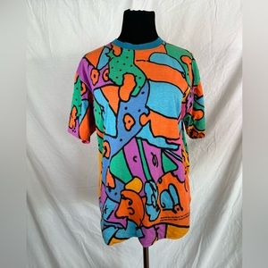 Vintage 1988 Peter Max reversible shirt.